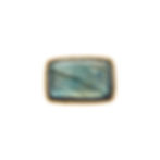mixed metal rectangular labradorite ring