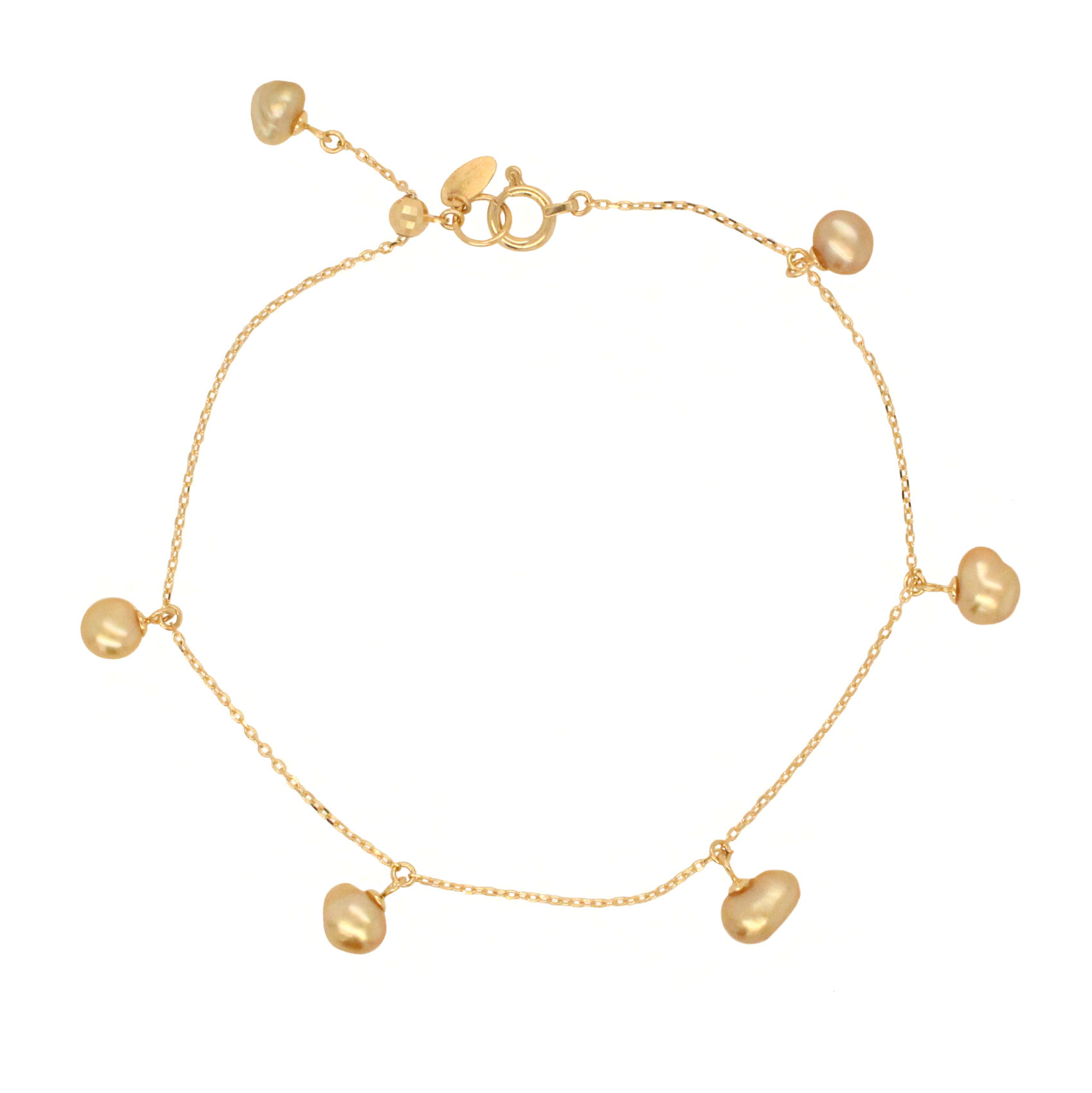 golden keshi pearl bracelet
