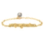 colored diamond leaves bar bracelet