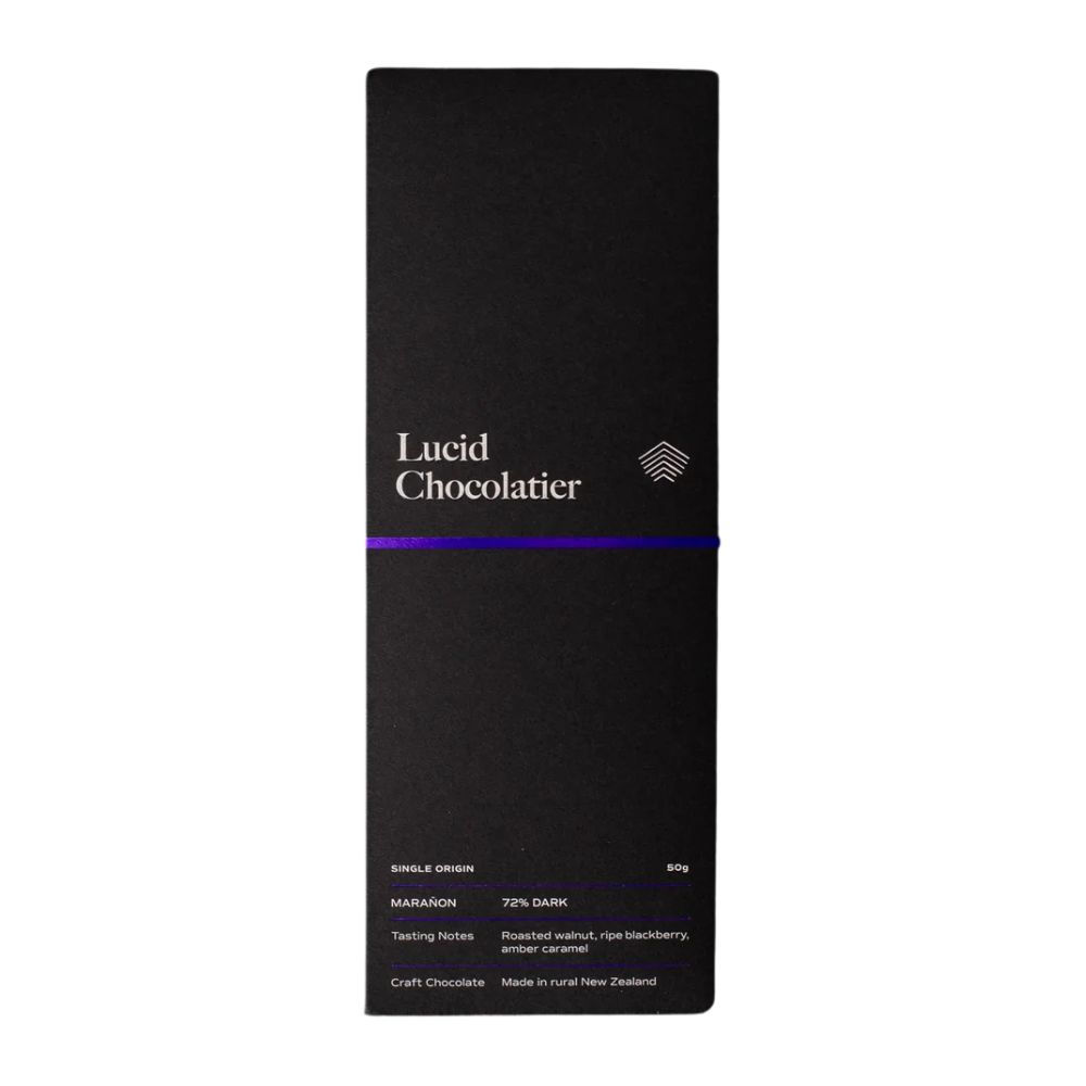 Lucid Chocolatier Maranon 72% Dark Chocolate Bar