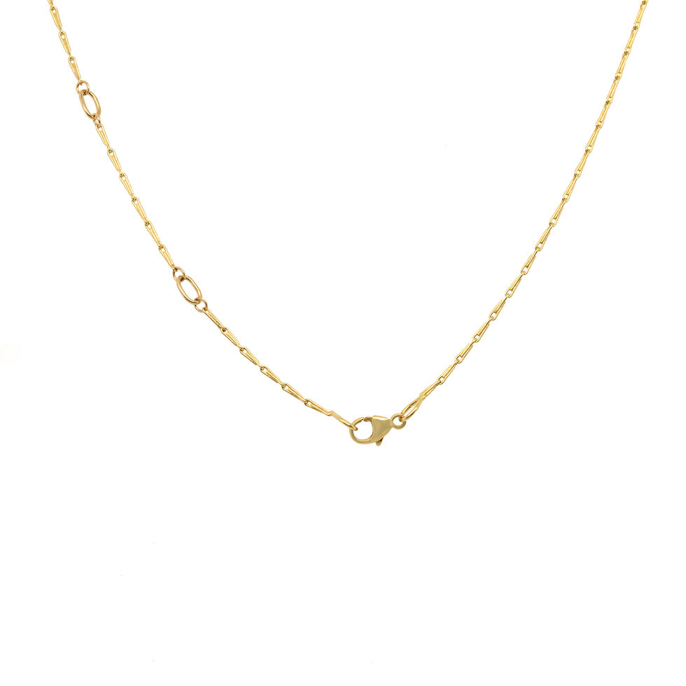 Thumbnail: gold barley chain necklace