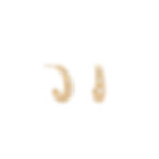 soft teardrop diamond 'boulder' hoop earrings