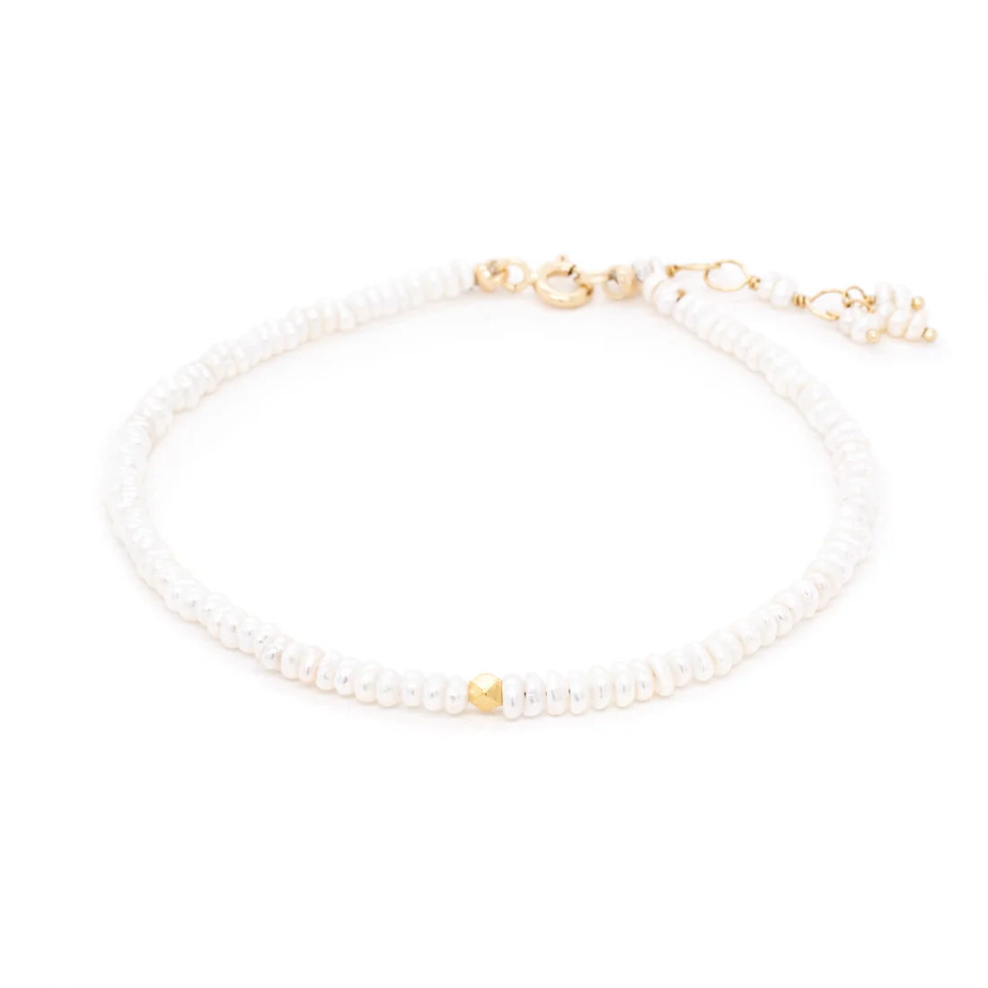 pearl single wrap bracelet