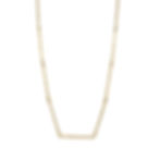 yellow gold 'stick' chain necklace