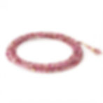 pink ruby wrap bracelet, 34"