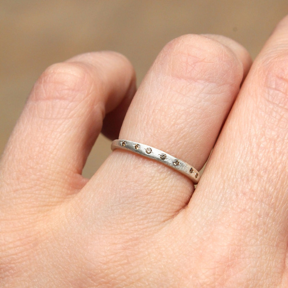 Thumbnail: brown diamond 'flow' ring