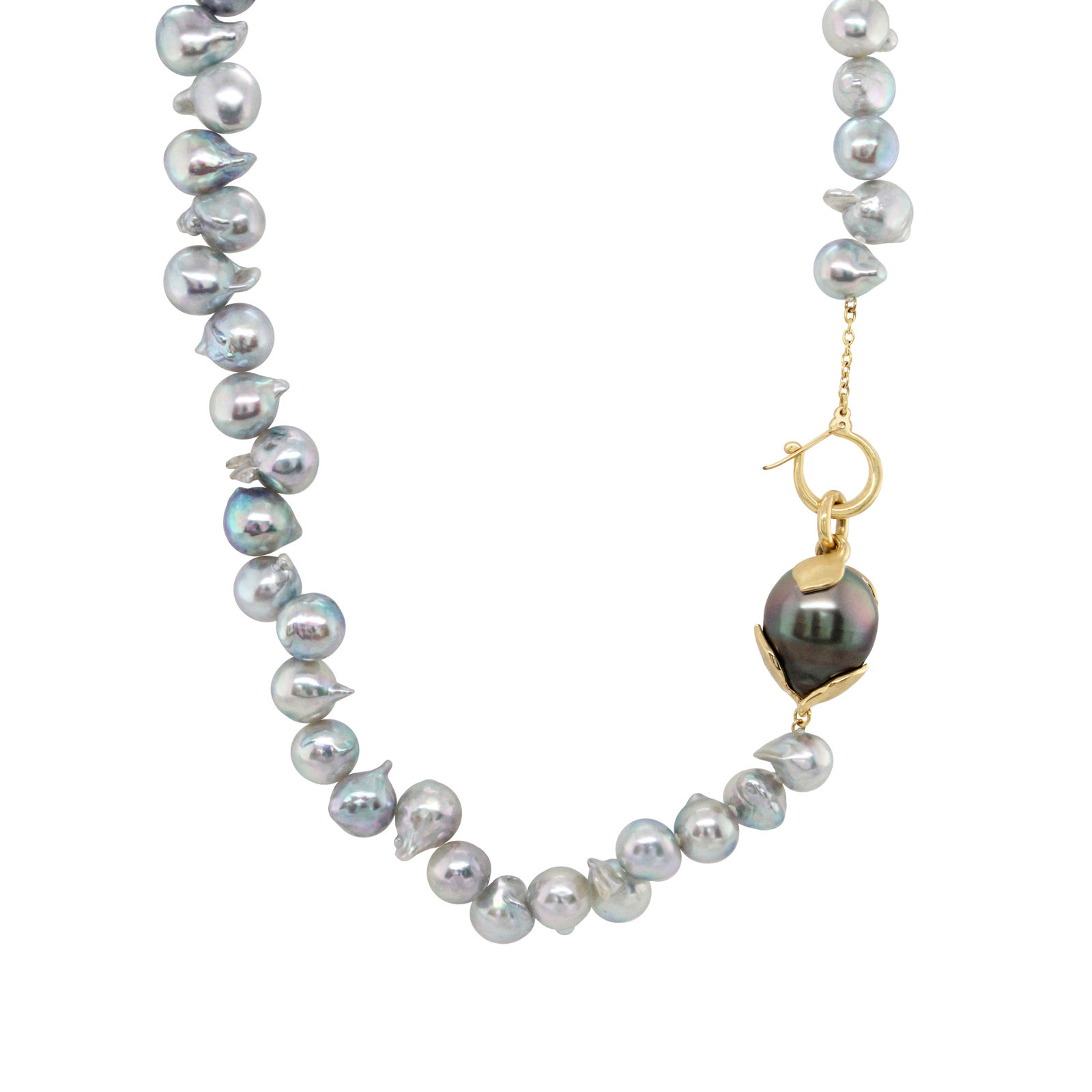 akoya and tahitian pearl necklace