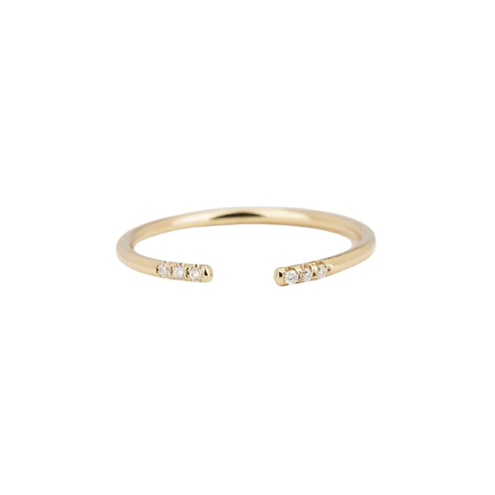 diamond 'equilibrium cuff' ring