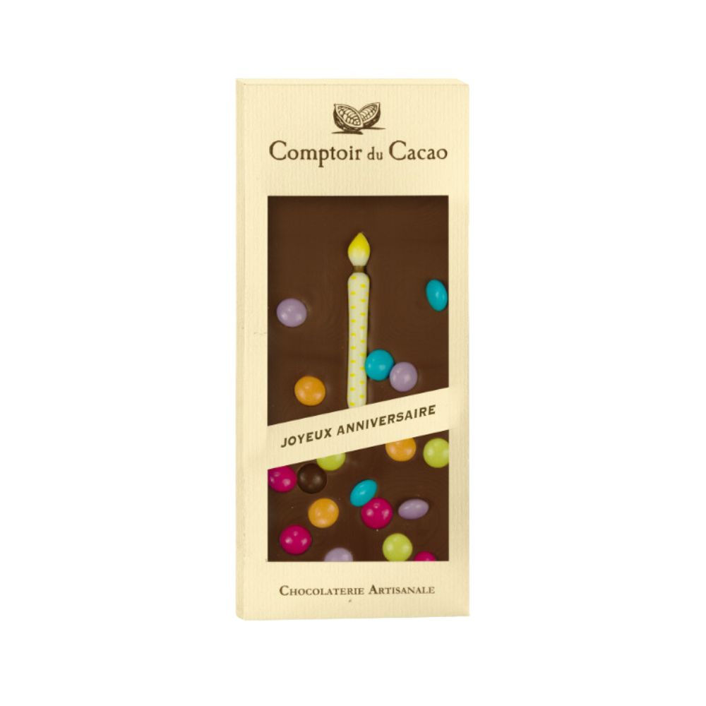 Comptoir du Cacao 'Happy Birthday' Milk Chocolate Bar