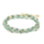 gold tied turquoise 'wrap' bracelet