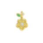 yellow sapphire 'wild child' flower pendant