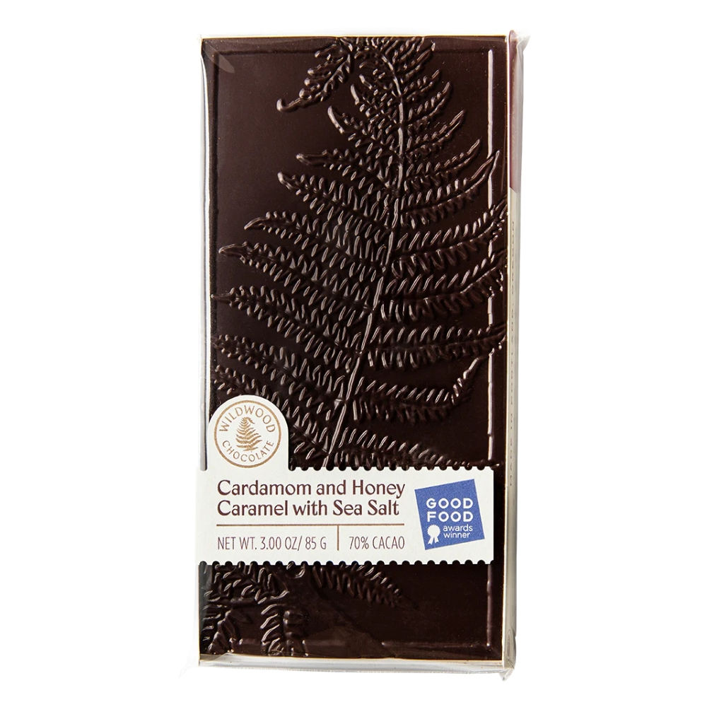 Wildwood Chocolate Cardamom and Honey Caramel Bar