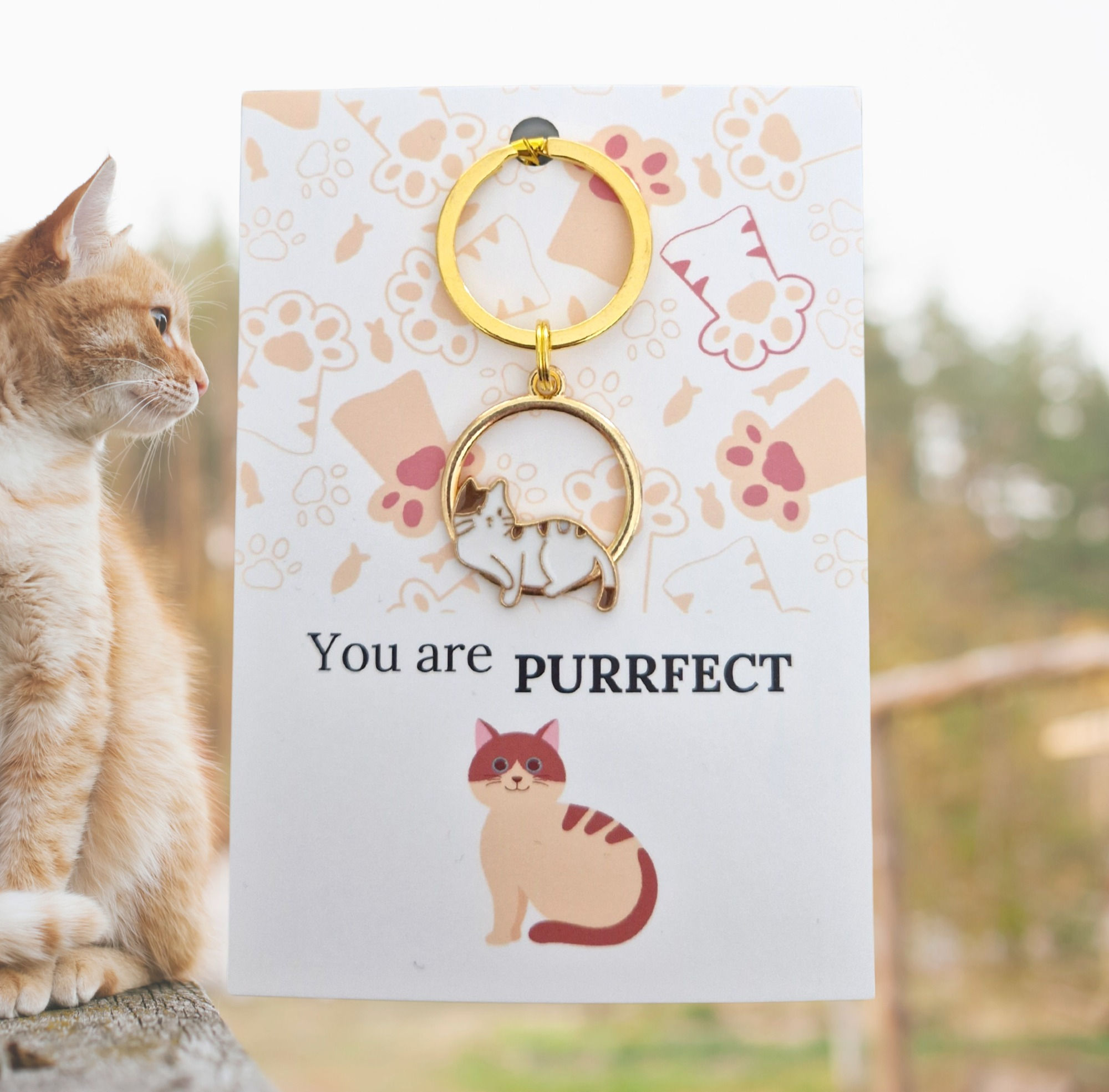 Cat Keyring, You are Puurfect