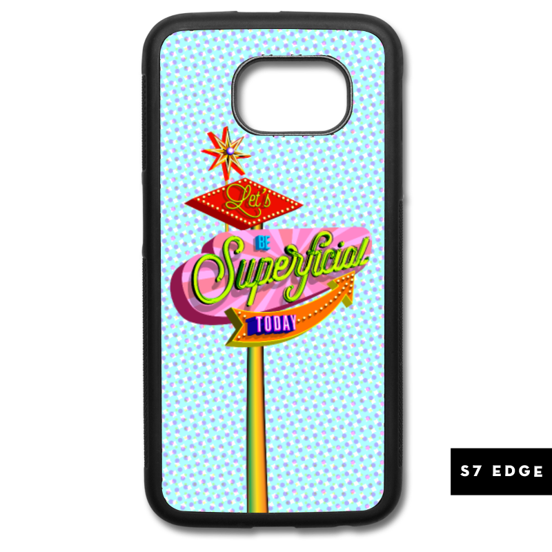 Thumbnail: LET'S BE SUPERFICIAL Galaxy Rubber Case S5■S6/E■S7/E