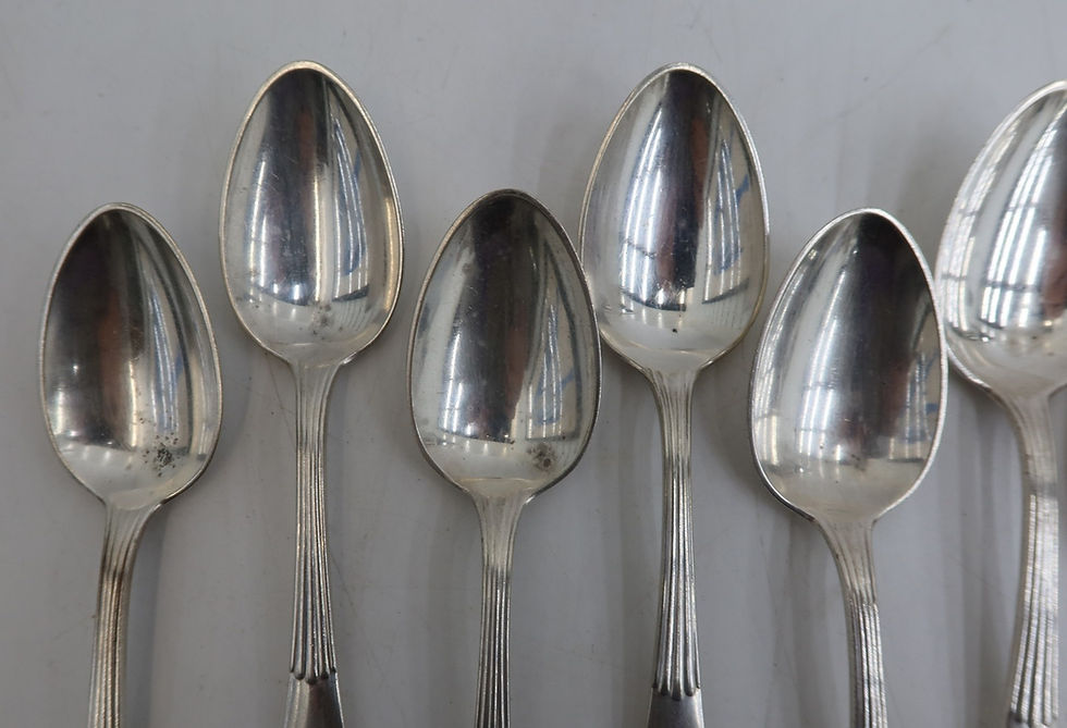 Thumbnail: 12 Tiffany & Co. Silverplate Table Spoons in Mount Vernon