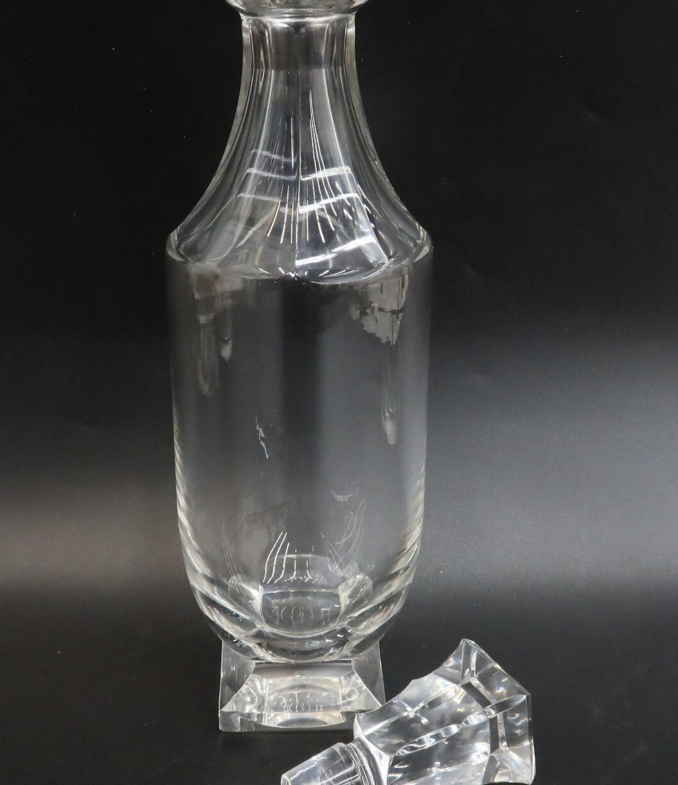Thumbnail: Baccarat France Crystal Glass Decanter in Maladetta Signed
