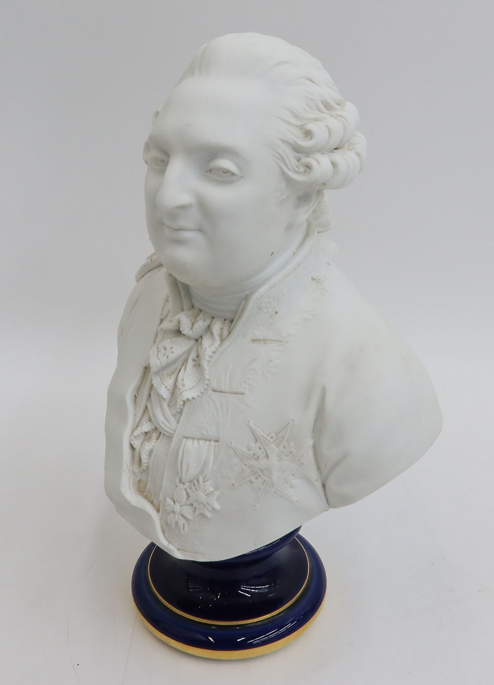 Thumbnail: Manufacture de Sevres Bisque Porcelain Bust of King Louis XVI 1861