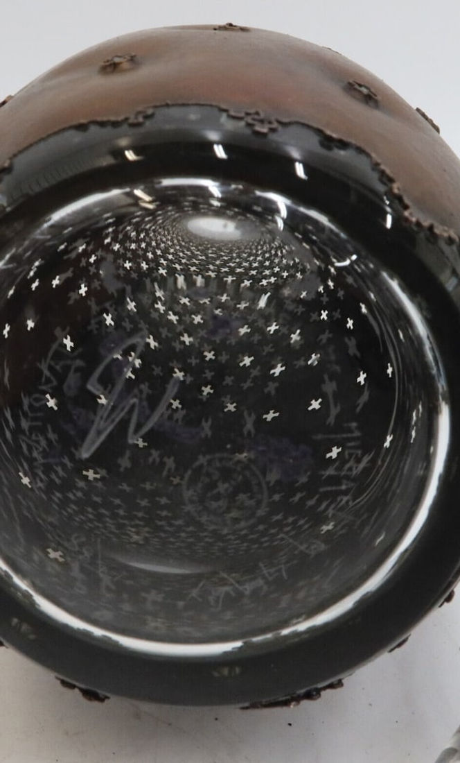 Thumbnail: Michael M. Glancy (US 20th C) and Baccarat France Copper Overlay Glass Decanter