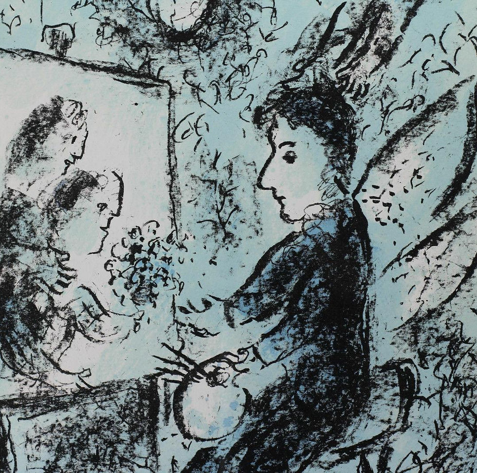 Thumbnail: Marc Chagall Vers la autre Clarte Towards Another Light Lithograph Ltd Ed w/ COA