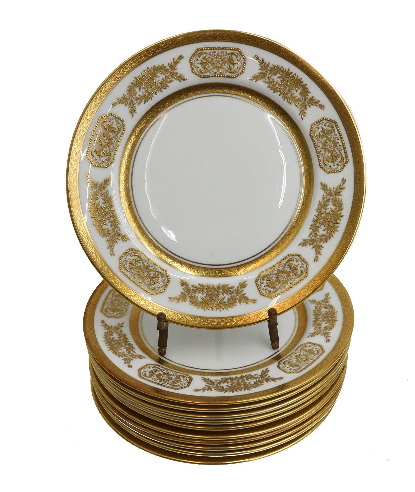 11 Aynsley England Porcelain Salad or Dessert Plates in Engagement 8220 c1940