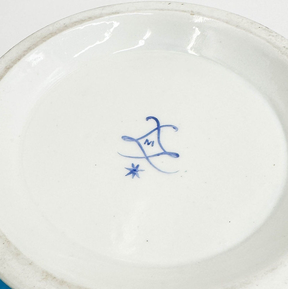 Thumbnail: Pair Sevres France Hand Painted Porcelain Cache Pots or Jardinieres 19th cen