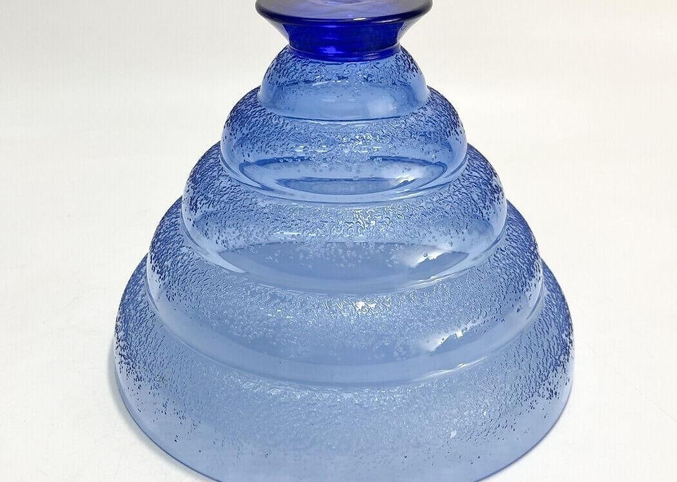 Thumbnail: Daum Nancy Art Deco Cobalt Glass Vase, circa 1920