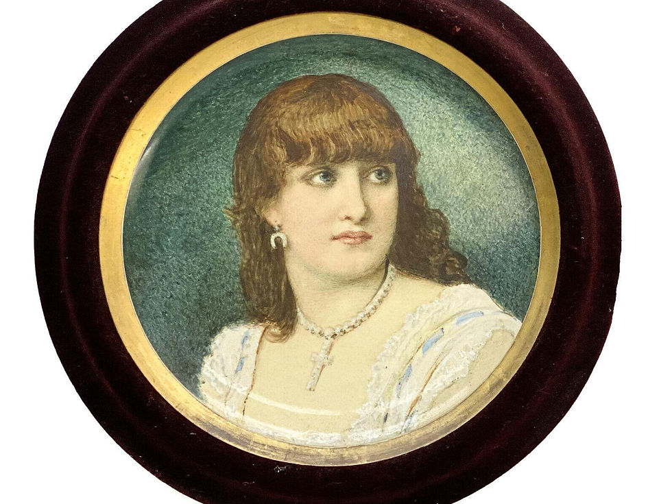 Minton England Porcelain Large Portrait Charger Beauty by William Coleman 1878