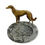 Thumbnail: Franz Bergmann Austrian Gilt Bronze and Grey Agate Borzoi Dog Tray c1920