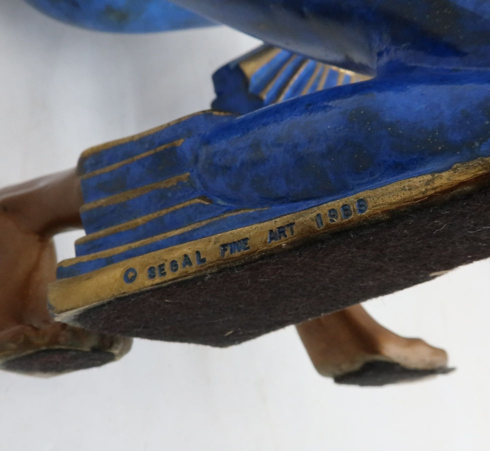 Thumbnail: Ting Shao Kuang (Chinese 1939) Cold Painted Bronze Flight Limited Edition of 199