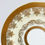 Thumbnail: 12 Gilt Porcelain Bread Plates Decorated by Stouffer c1940