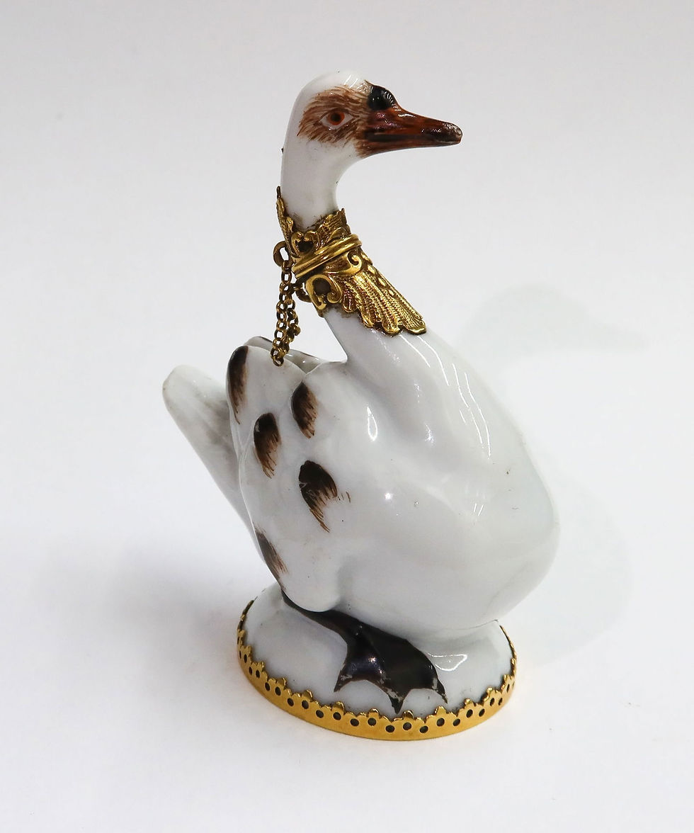 Thumbnail: St. James Scent Bottle, circa 1755 by Charles Gouyn