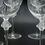 Thumbnail: 8 Lalique France Crystal Tall Water Glass Goblets in Roxane Signed