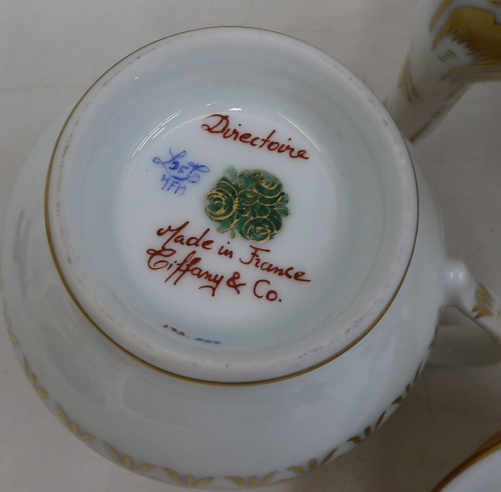 Thumbnail: Tiffany Le Tallec Private Stock  Porcelain Coffee Set in Directoire