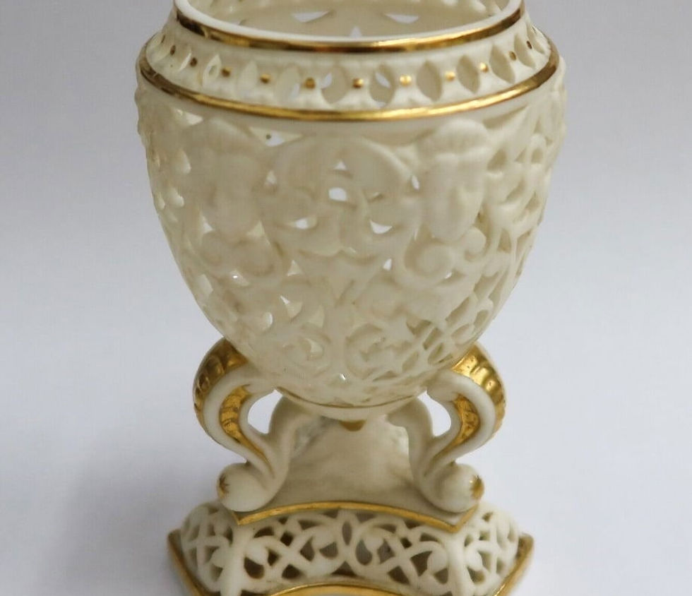 Thumbnail: Royal China Works (Grainger of Worcester) Reticulated Potpurri Vases or Bowls