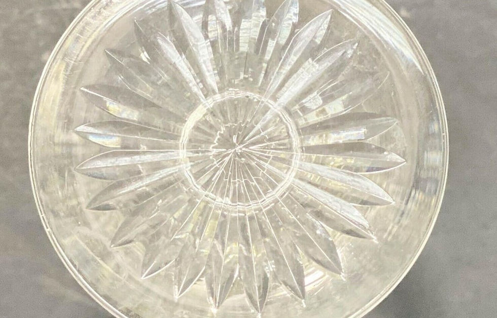 Thumbnail: 12 Thomas Webb Wellington Cut Crystal 3 oz Cordial Glasses