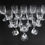 Thumbnail: 12 Baccarat France Crystal Glass Water Goblets in Narcisse