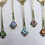 Thumbnail: 11 Whiting Gold Wash Sterling Silver and Enamel Floral Teaspoons