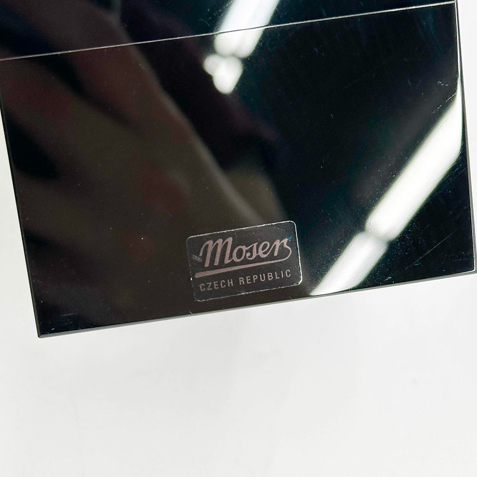 Thumbnail: Jan Mares for Moser Czech Art Glass 16.5in Pyramid Sculpture 2001 Signed