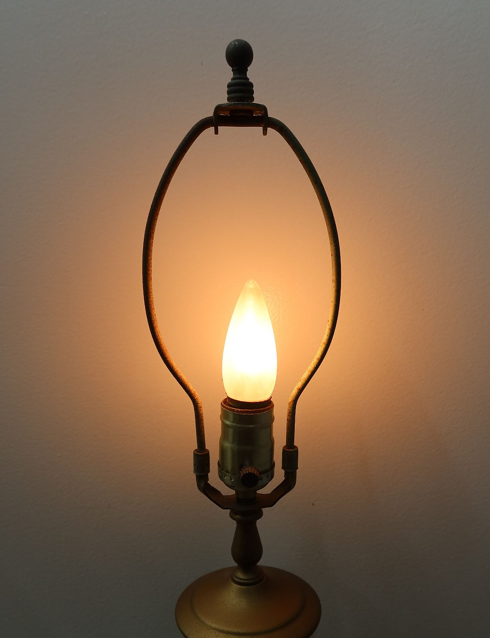 Thumbnail: Pair French Gilt Bronze and Cut Glass Lamps Early 20th Century Figural Heads