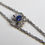 Thumbnail: Mimi So 18k White Gold Blue Sapphire and Diamond Orchid Floral Bracelet