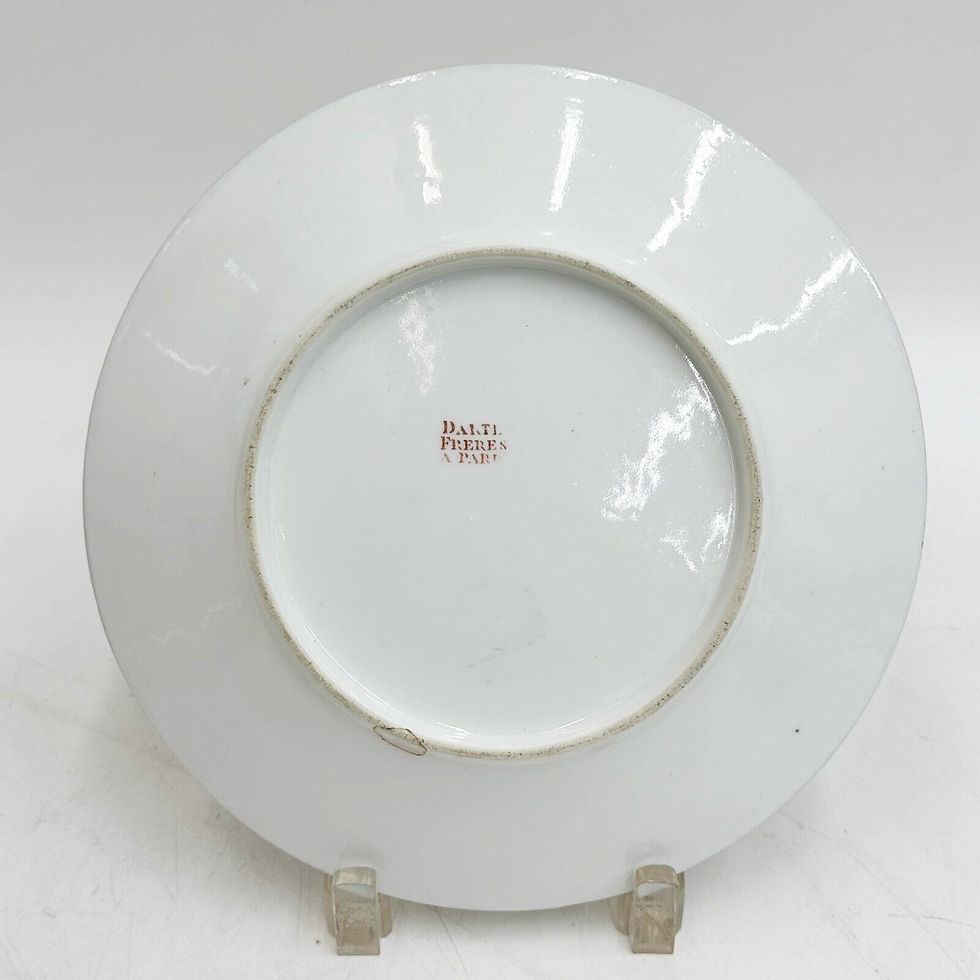 Thumbnail: Darte Freres a Paris Hand Painted Porcelain Topographical Cabinet Plate c1810