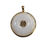 Thumbnail: Gump's 14k Yellow Gold and White Jade Shou Pendant