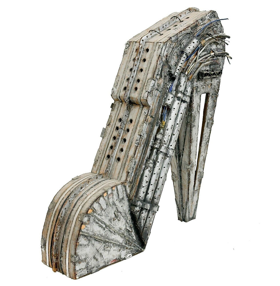 Nick De Angelis (US 20th C) Industrial Paper Mache Cardbord High Heel Sculpture