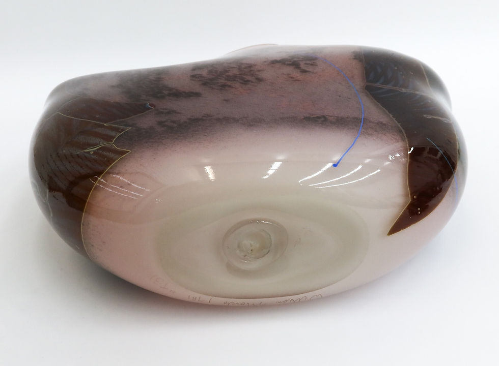 Thumbnail: William Morris (US 20th C) Handblown Art Glass Vase Shard Vessel Signed 1981