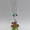 Thumbnail: Bucella Cristalli Murano Venetian Art Glass Vase Fruits Mid Century