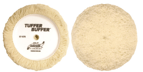 Tuffer Buffer 7.50” Diameter 2.00” Wool Curved Edge(with Loop Backing)