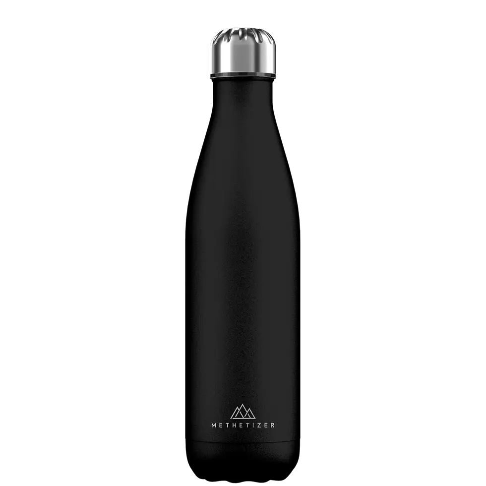 Trinkflasche Sport Thermo Methetizer "Daily Bottle 750ml" schwarz matt
