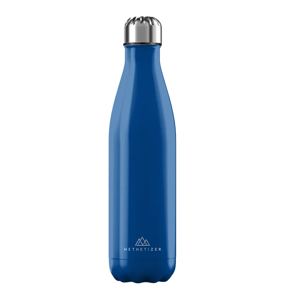 Trinkflasche Sport Thermo Methetizer "Daily Bottle 750ml" shiny blau