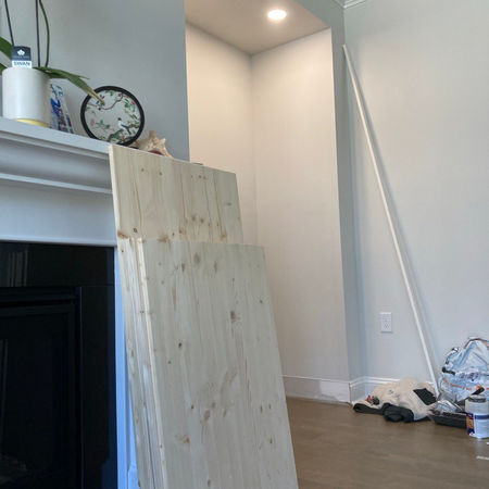 Close-up of the solid wood construction