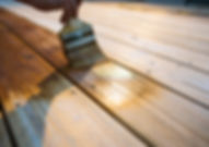 Painting deck boards
